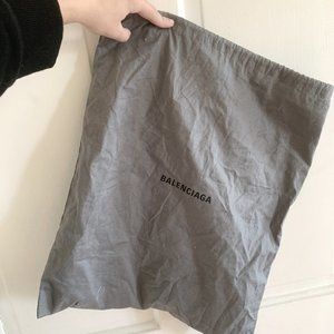 Balenciaga grey dustbag